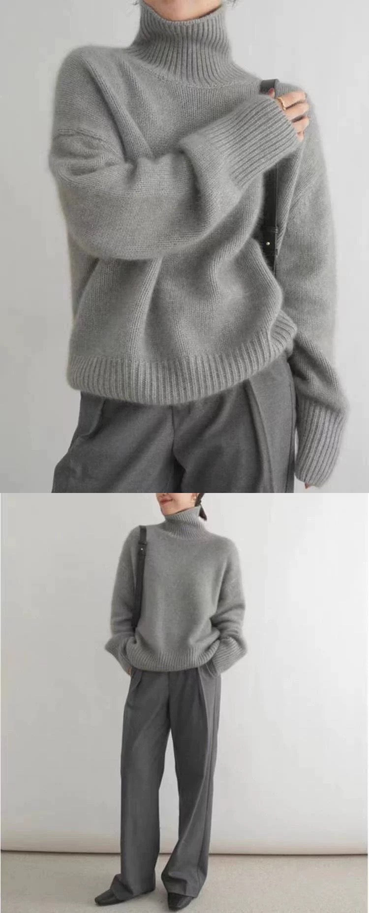 Fall oversized Crewneck sweater