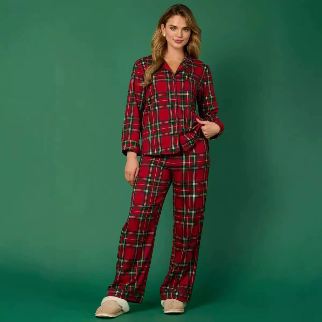 Christmas Pajama Set Collection – Cozy Candy Cane, Velvet Santa & Classic Plaid Holiday PJs