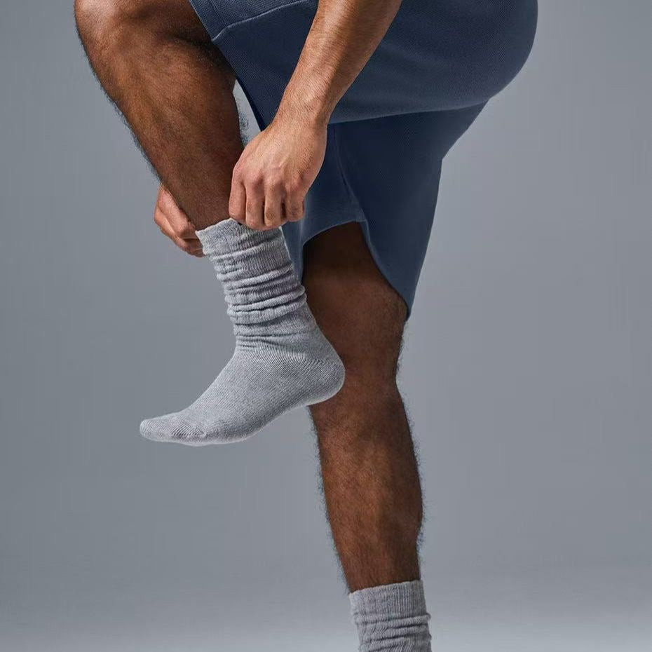 Unisex Cozy Ribbed Crew Socks – White, Black, Brown & Grey