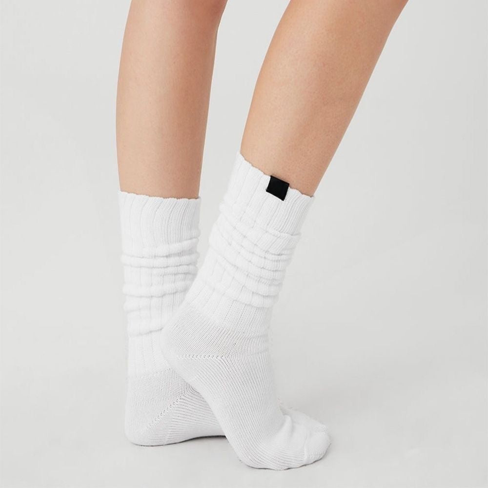 Unisex Cozy Ribbed Crew Socks – White, Black, Brown & Grey