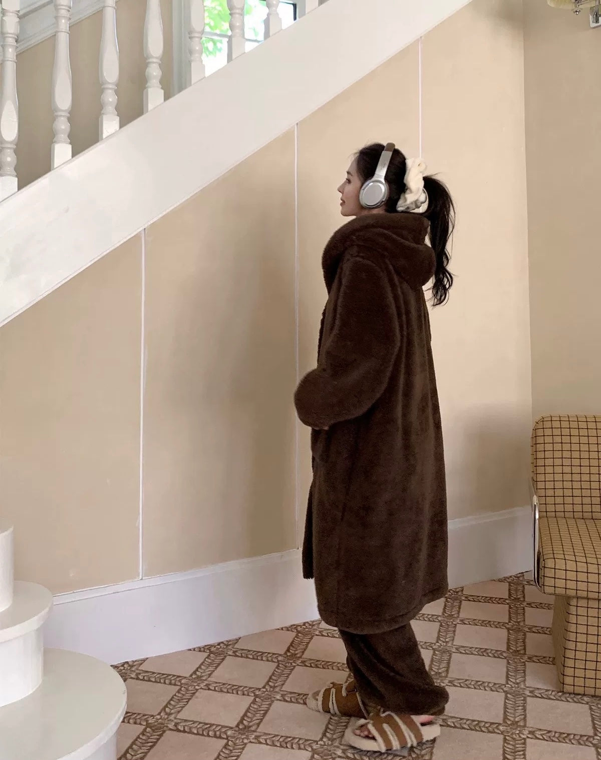 ✨ Cozy Bow-Knit Winter Loungewear Set – Christmas Edition