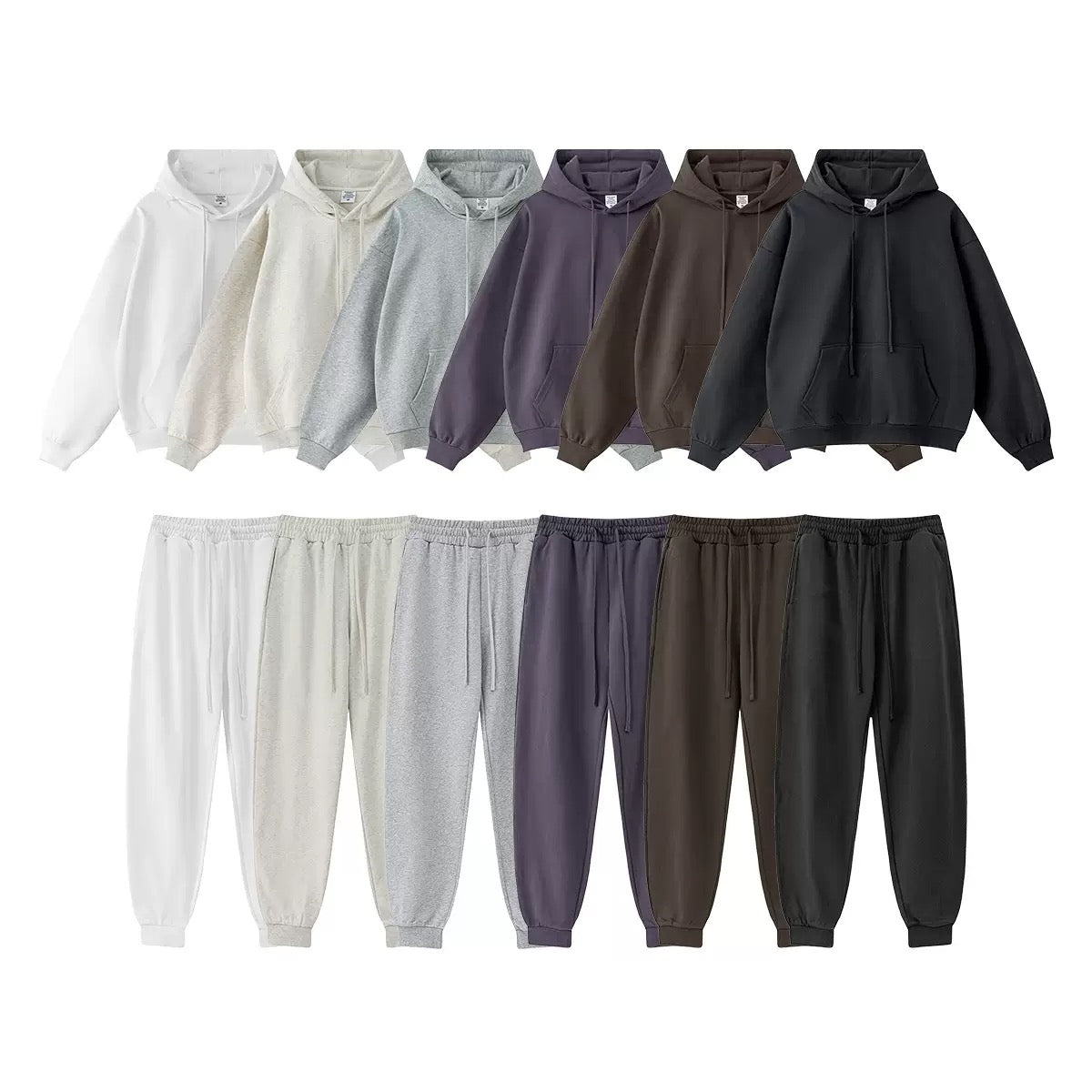 OOTD Unisex Cozy Sweat Set – Hoodie & Jogger Matching Tracksuit